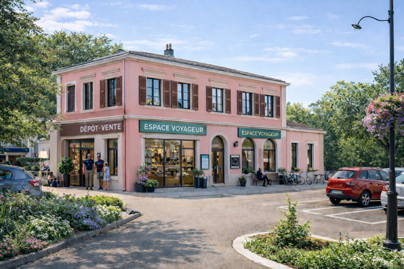Photo de la gare de Brumath, réimaginée avec les idées du texte
