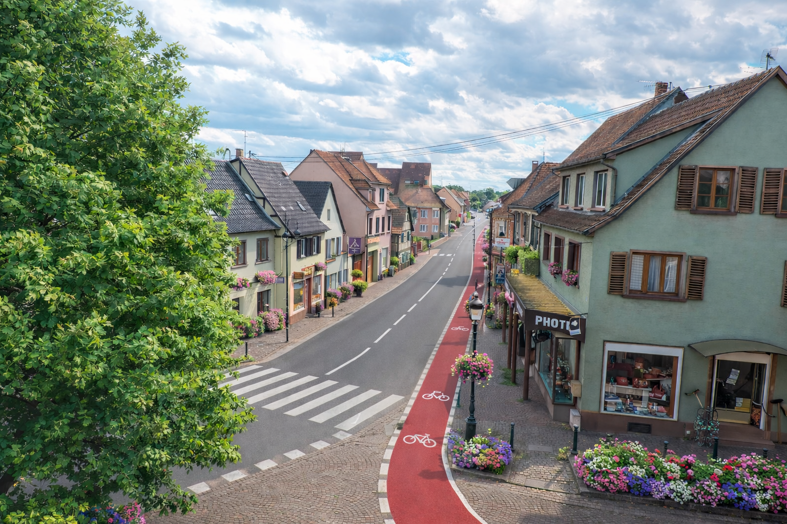 Photo de l'avenue de Strasbourg de Brumath